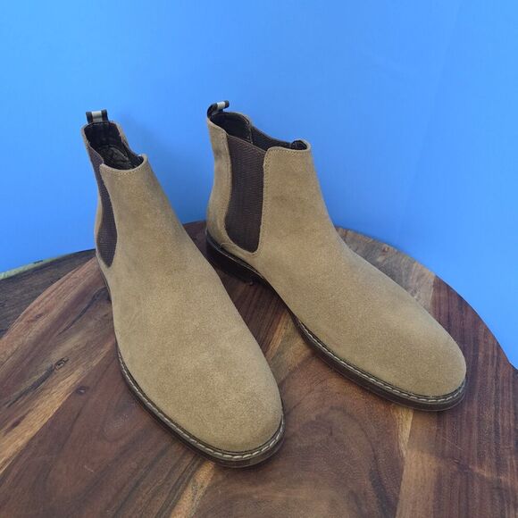 Crown Vintage Glory 2 Chelsea Boot Suede Taupe/Camel Men's 10 - Picture 11 of 11